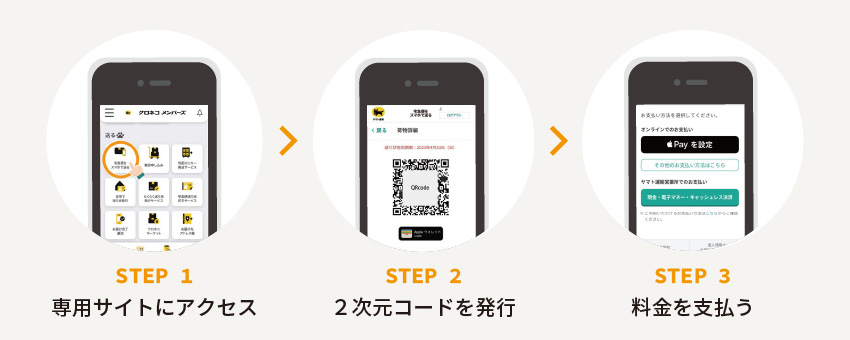 宅配便をスマホで送る