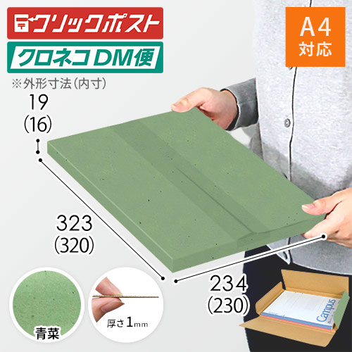 【青菜色】厚さ2cm・ヤッコ型ケース width=500