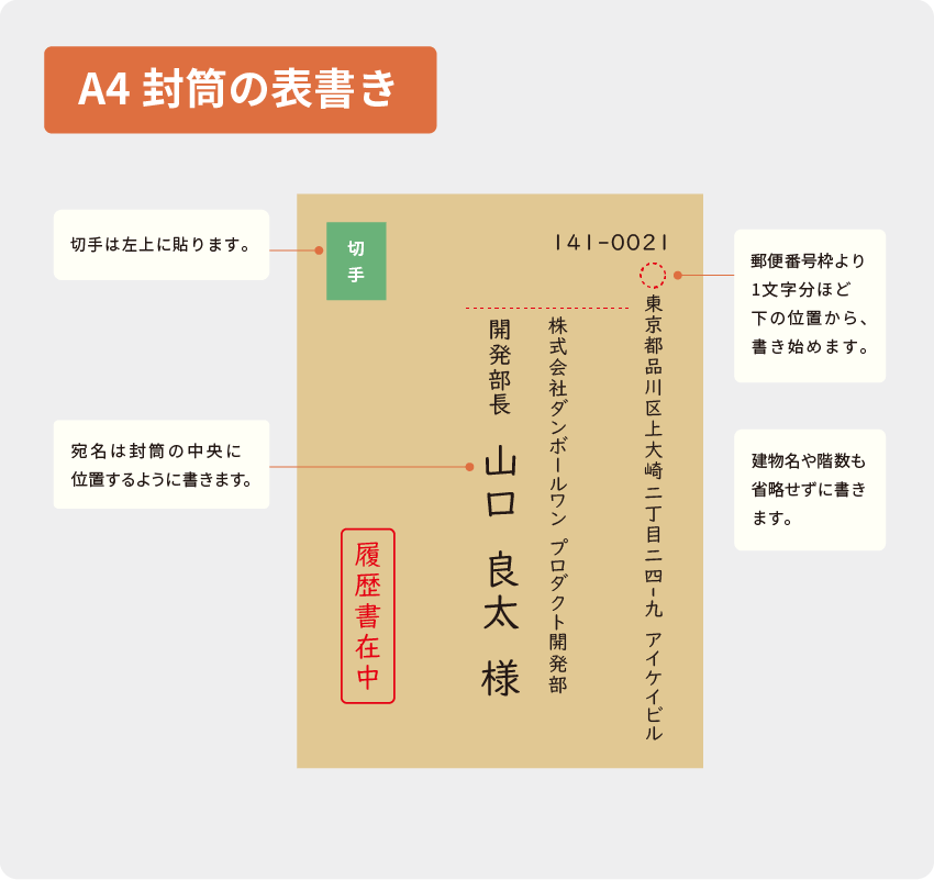 封筒の住所や宛名の正しい書き方【仕事・ビジネスマナー】 - お役立ち