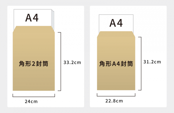 角2・角A4封筒