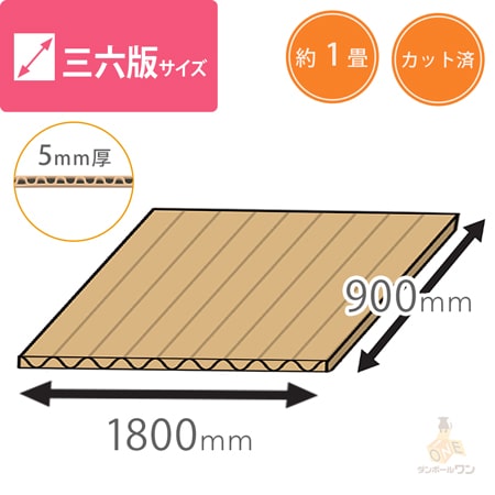 板ダンボール 三六判 （5mm厚） width=500