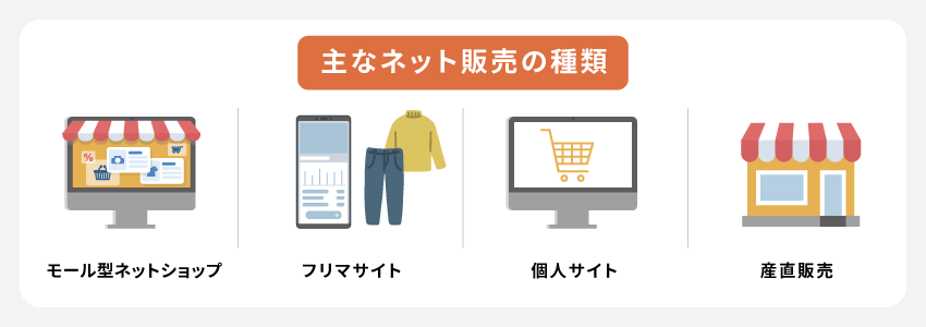 主なネット販売の種類