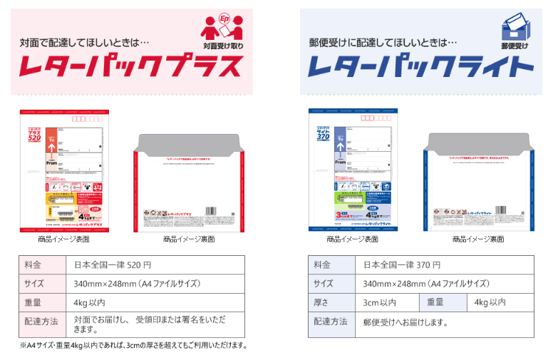 レターパックの発送方法は？コンビニから発送はできる？ - お役立ち