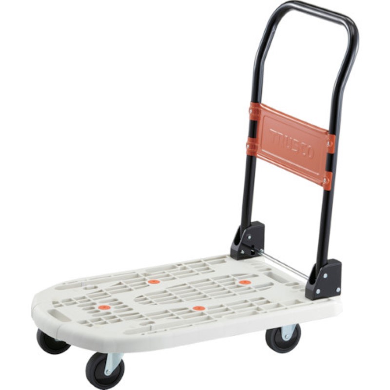 ＴＲＵＳＣＯ 樹脂台車 カルティオビッグ 折畳 ９００Ｘ６００ ストッパー付 青 [MPK906BS]-