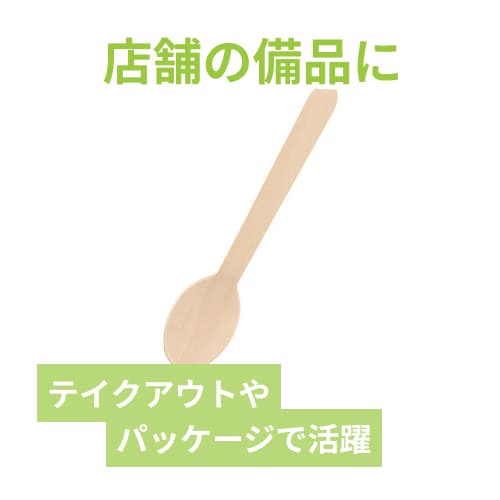 HEIKO 木製スプーン 160mm バラ(個包装なし) 100本