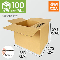 【広告入】宅配100サイズ 段ボール箱