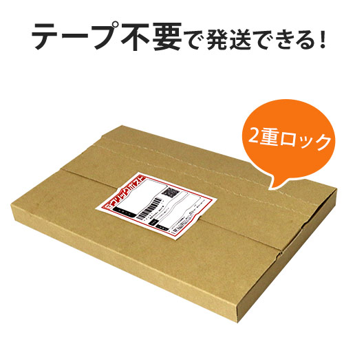 【クロネコゆうパケット・クリックポスト・ゆうパケット】厚さ3cm・テープレスケース（A4サイズ）