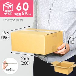 【宅配60サイズ】ワンタッチ組立て ダンボール箱