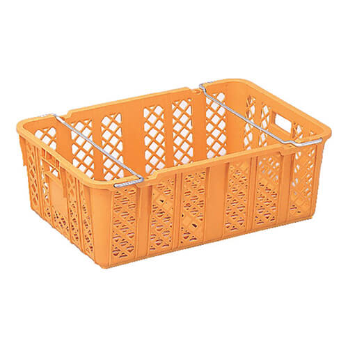 メッシュコンテナ79.4L　758×508×265mm　オレンジ　【サンテナーＡ９５Ｈ（ＰＰ）】