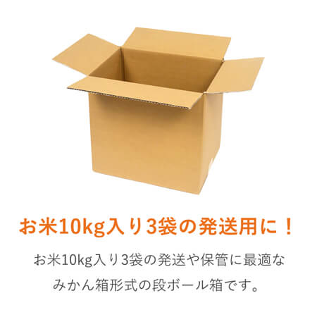 お米10kg×3袋用ダンボール箱