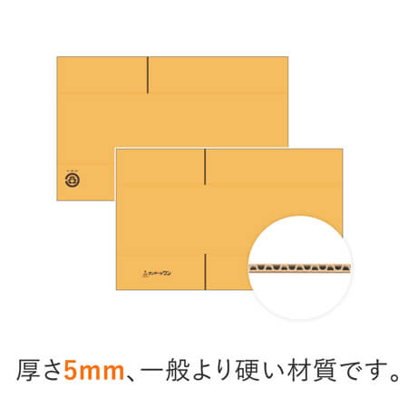 厚さ5mm、一般より硬い材質です。