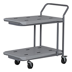ピッキングカート２段　959×563×912mm　15kg　ライトグレー　【ネス台車ＷＭ】