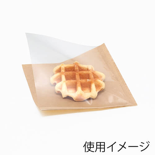 HEIKO 片面透明バーガー袋 15-15 未晒無地 100枚