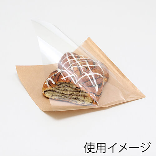 HEIKO 片面透明バーガー袋 18-18 未晒無地 100枚