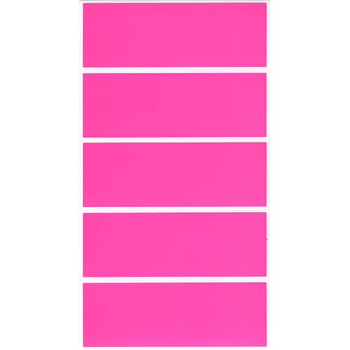 蛍光シール　３５×１００　（ピンク）