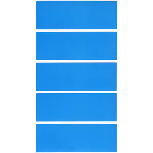 蛍光シール　３５×１００　（ブルー）