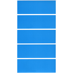 蛍光シール　３５×１００　（ブルー）