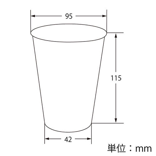HEIKO 製菓資材 透明カップ A-PET 10オンス デザート深型 口径95mm 透明 50個