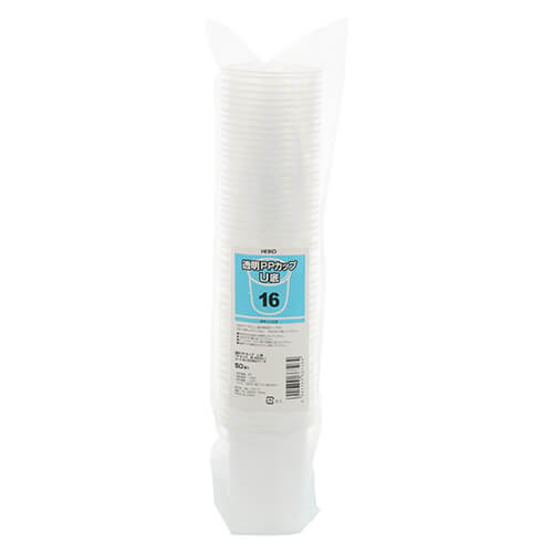 HEIKO 透明PPカップ U底 16オンス 口径95mm 50個