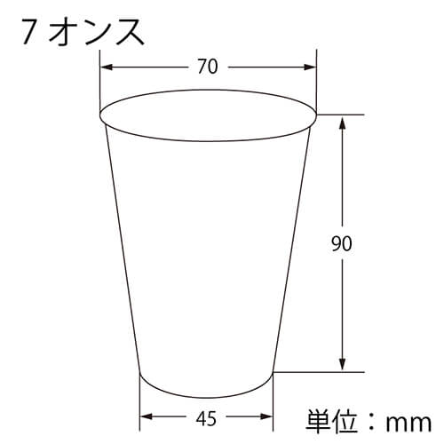 HEIKO プラスチックカップ 7オンス 口径70mm 透明 100個