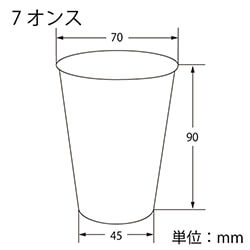 HEIKO プラスチックカップ 7オンス 口径70mm 透明 100個