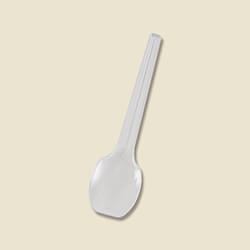 HEIKO プラスチックスプーン 10cm 個包装 透明 100本