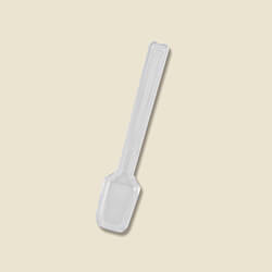HEIKO プラスチックスプーン 9cm バラ 透明 100本