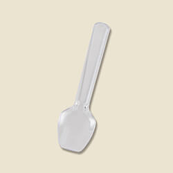 HEIKO プラスチックスプーン 8cm 個包装 透明 100本