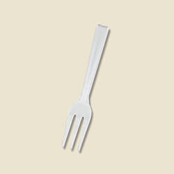 HEIKO プラスチックフォーク 12cm バラ 透明 100本
