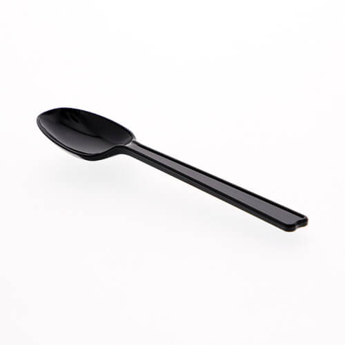 HEIKO プラスチックスプーン 16cm 個包装 黒 100本