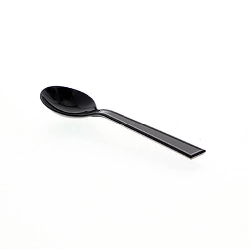 HEIKO プラスチックスプーン 12.3cm 個包装 黒 100本