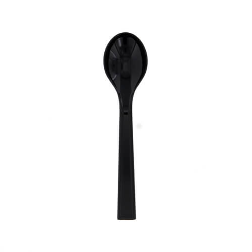 HEIKO プラスチックスプーン 12.3cm 個包装 黒 100本
