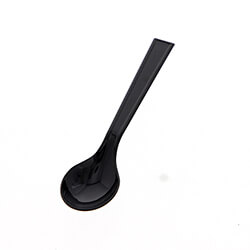 HEIKO プラスチックスプーン 12.3cm 個包装 黒 100本