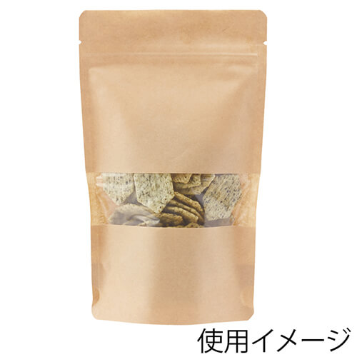 チャックスタンド袋 ＢＰ１２－２０ 窓付クラフト