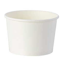 HEIKO 製菓資材 アイスカップ 10オンス(300ml) ホワイト 50個