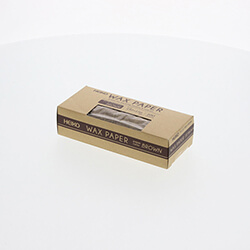 HEIKO ワックスペーパー フェザーイニシャル 茶 150×150mm 100枚入