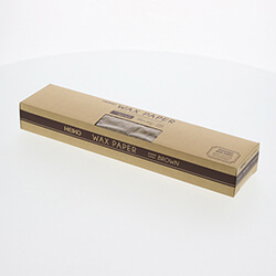 HEIKO ワックスペーパー フェザーイニシャル 茶 300×300mm 100枚