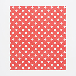 HEIKO ワックスペーパー ドット赤 218×250mm 100枚