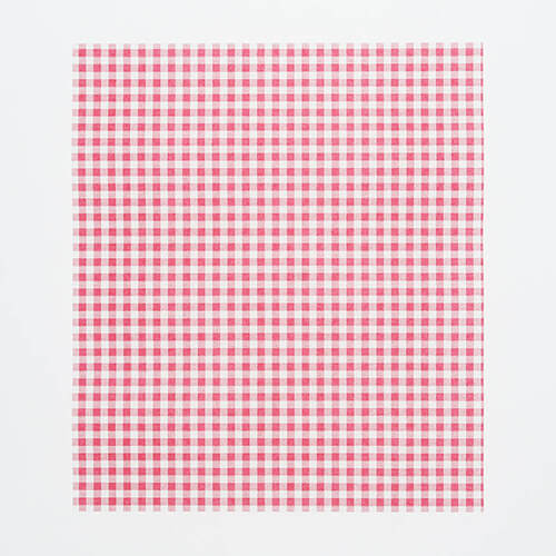 HEIKO ワックスペーパー ギンガム赤 218×250mm 100枚入