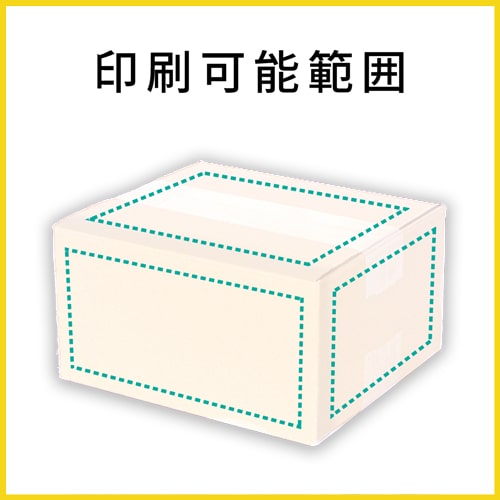 【名入れ印刷】宅配50サイズ ダンボール箱（白）