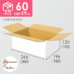 【宅配60サイズ】白ダンボール箱（クロネコボックス6）
