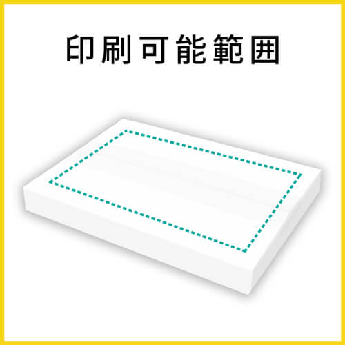 【名入れ印刷】厚さ2.5cm・ヤッコ型ケース（白・A5サイズ、クリックポスト・ゆうパケット）