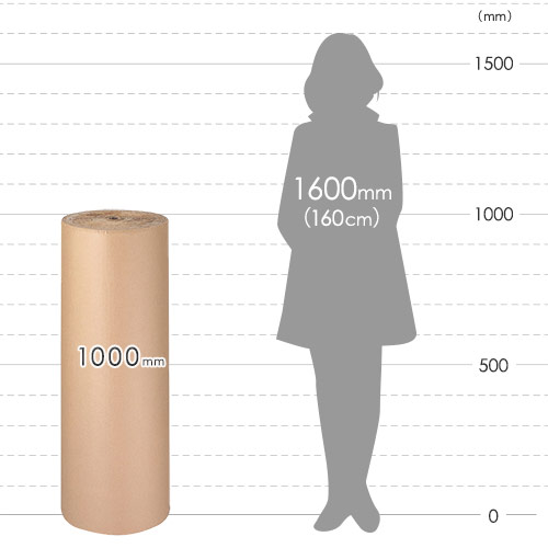 巻きダンボール（かため・T-2） 幅1000mm×50ｍ巻