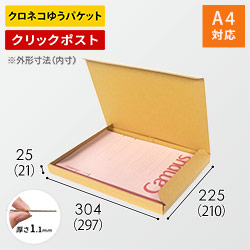 【クロネコゆうパケット・クリックポスト】厚さ2.5cm・N式ケース(しっかりタイプ)