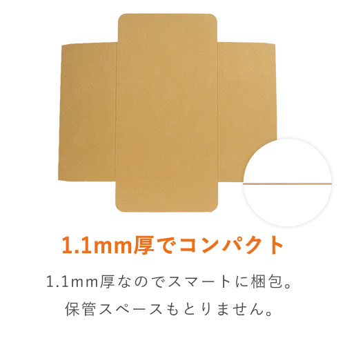 【クリックポスト・クロネコゆうメール】厚さ2cm・ヤッコ型ケース(しっかりタイプ)