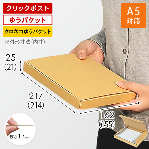 【クロネコゆうパケット・クリックポスト・ゆうパケット】厚さ2.5cm・N式ケース(しっかりタイプ)