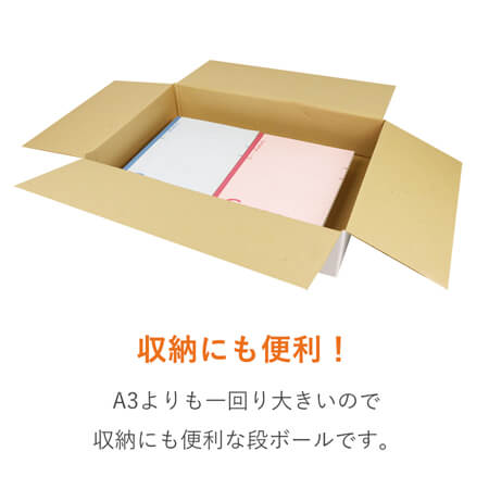 【宅配100サイズ】 ダンボール箱（白・薄型）厚手ニット・セーター用