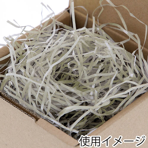 HEIKO 緩衝材 ボーガスパッキン 1kg入 グレー 1袋 紙巾1mm