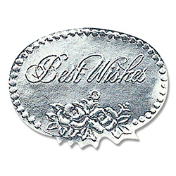 ギフトシール Ｌ ベストウィッシュ銀 １００片