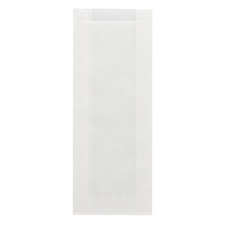 HEIKO NF(ノンフッ素)耐油ガゼットパック ロング 白無地 100枚/袋